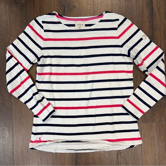Joules Harbour long sleeve striped top SZ 8 - Picture 2 of 7